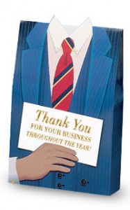 An attention getting container & warm message make a great Warm Call Gift.